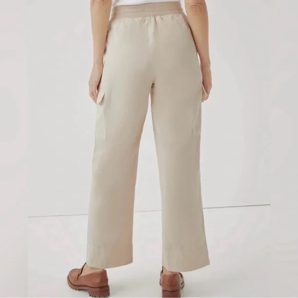 Pact Canopy Linen Blend Wide Leg Pants - Picture 3 of 11